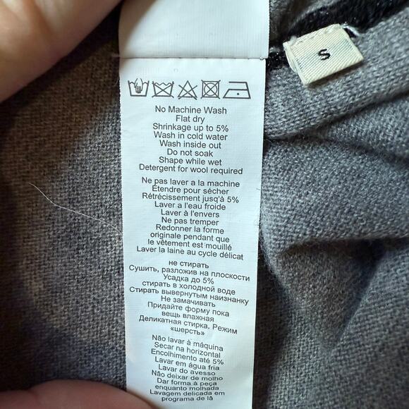 By Malene Birger 100% Wool Longline Gray Cardigan Women’s Small - Picture 11 of 11